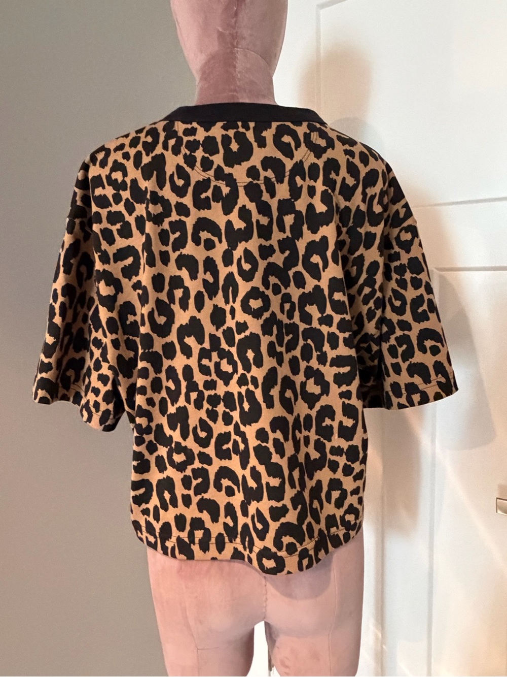 Coach Leopard Logo Tee - Black & Tan - Picture 2 of 8